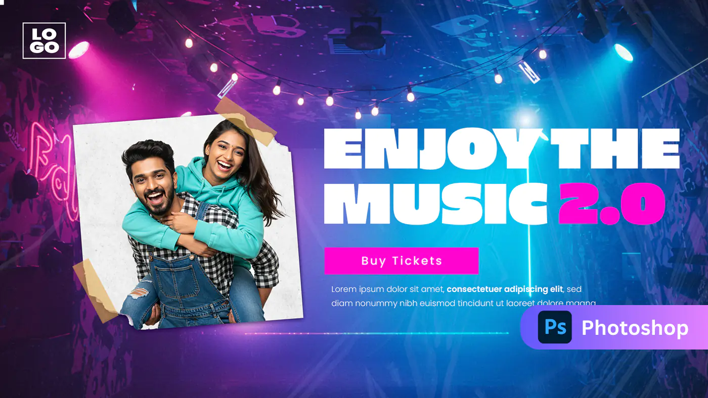 Vibrant Music Festival Promo Template