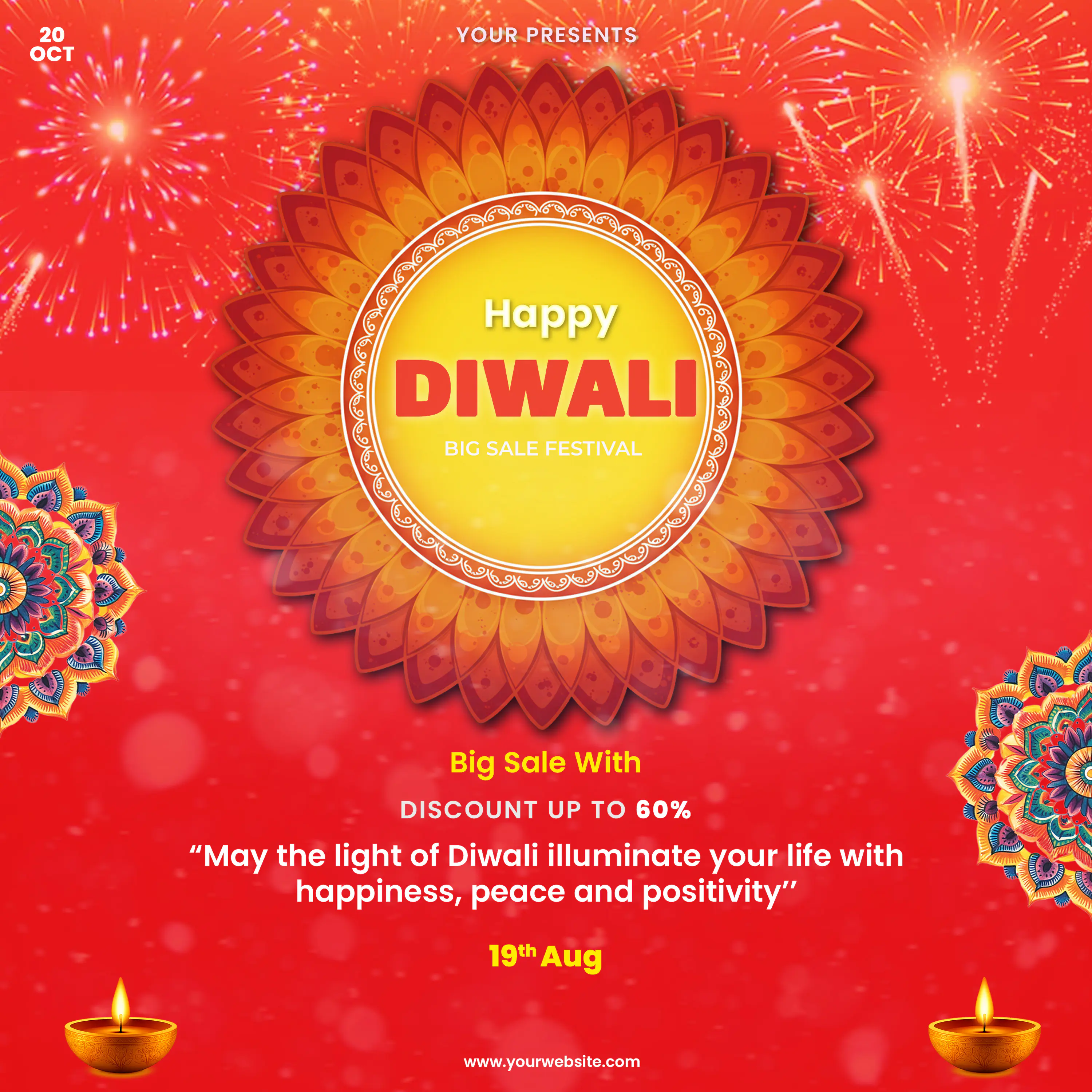 Diwali Big Sale Festival Template