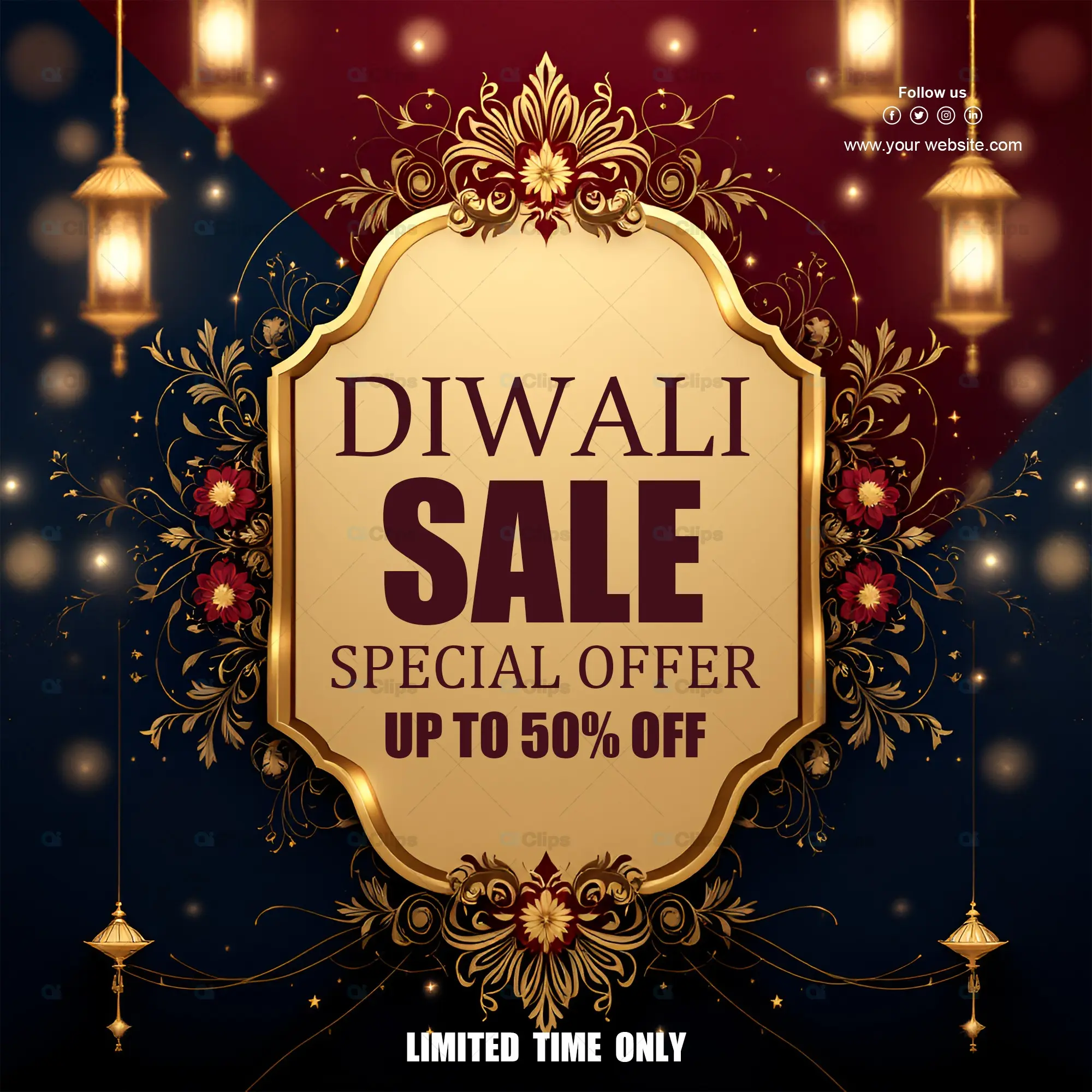 Diwali Sale Special Offer Banner