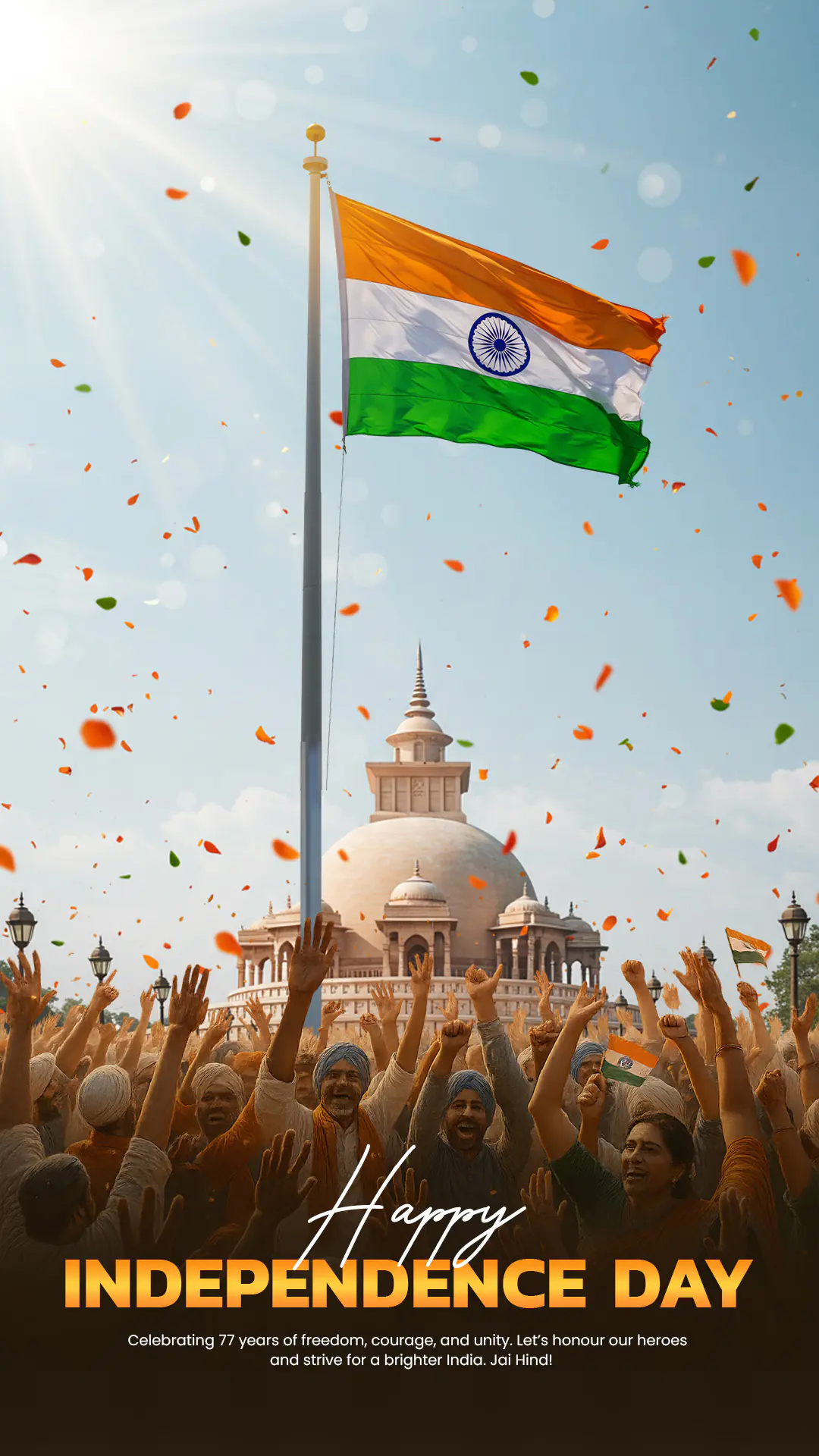 Patriotic Indian Independence Day Celebration