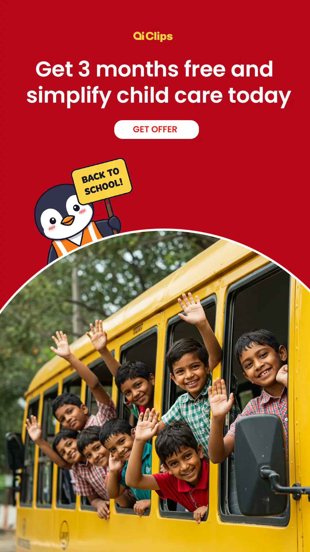 Back-to-School Child Care Promo Template