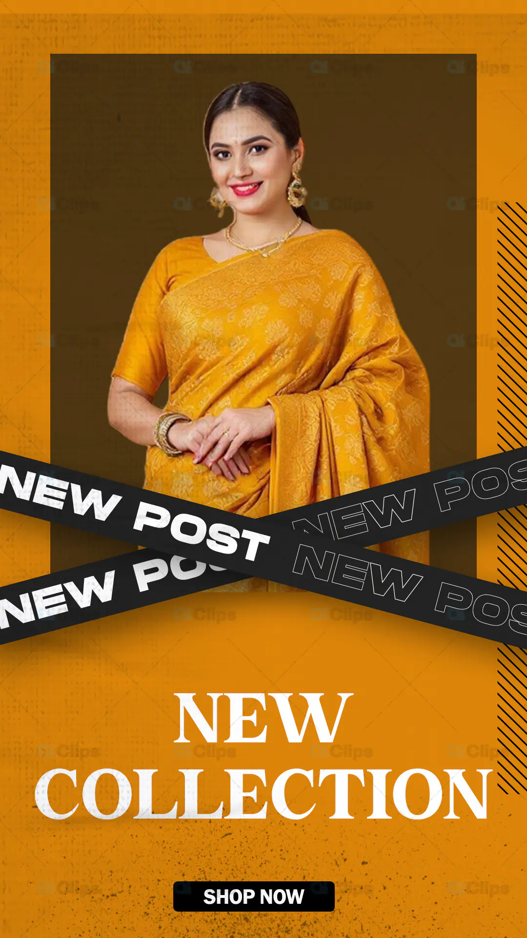Ethnic Wear New Collection Banner PSD Template