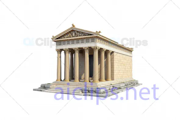 Realistic 3D Ancient Greek Temple Model
