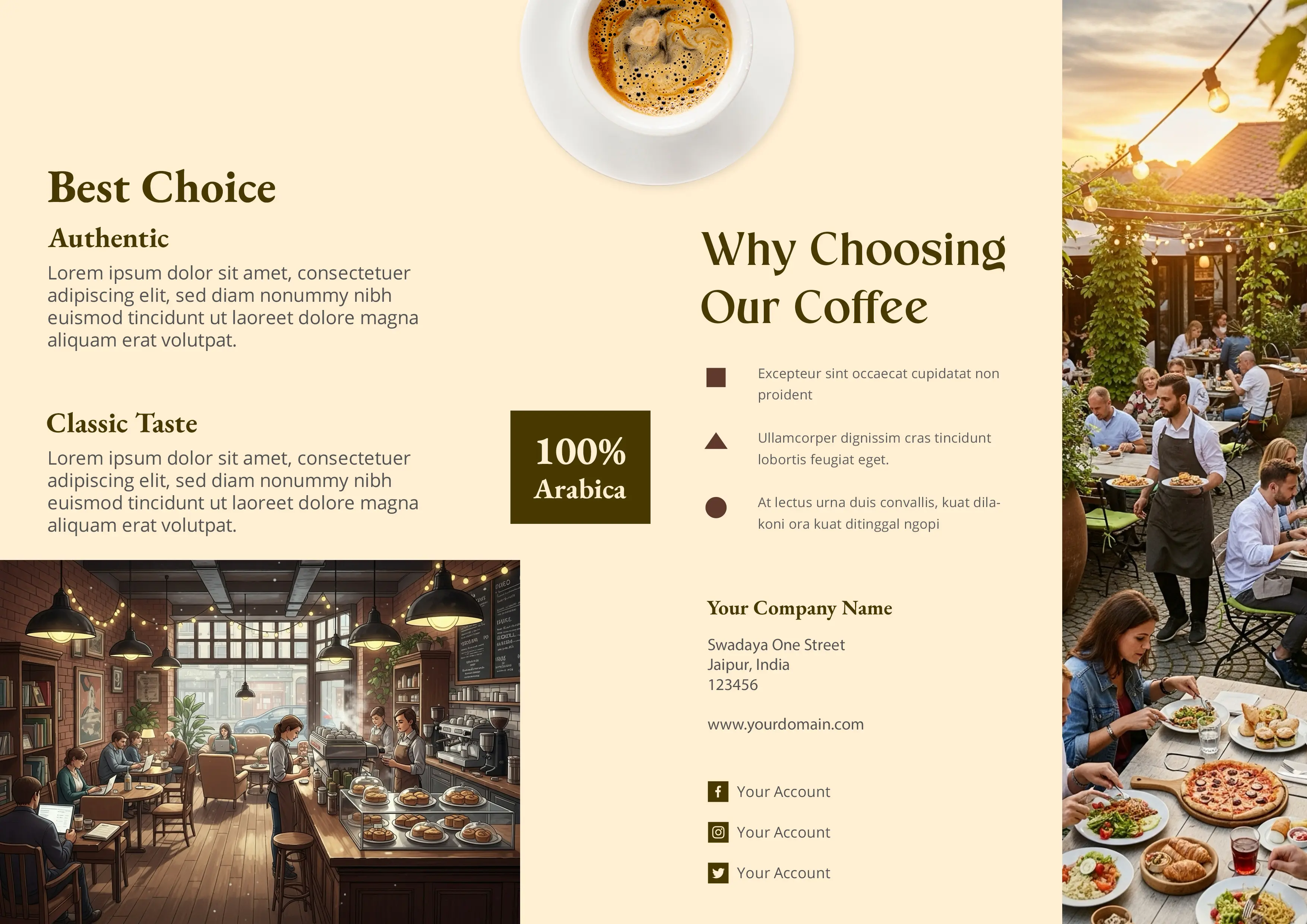Premium Coffee Shop Marketing Template