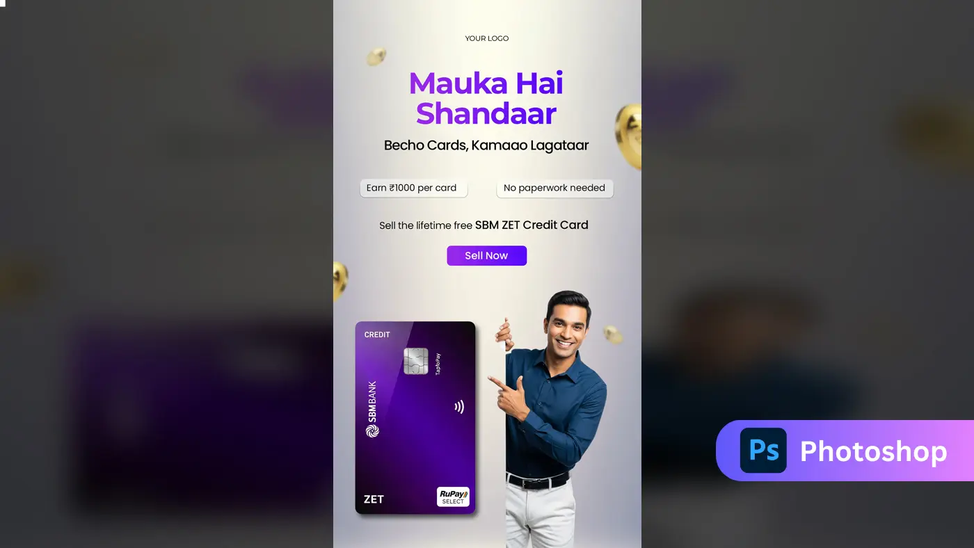 Credit Card Sales Partner Ad Design