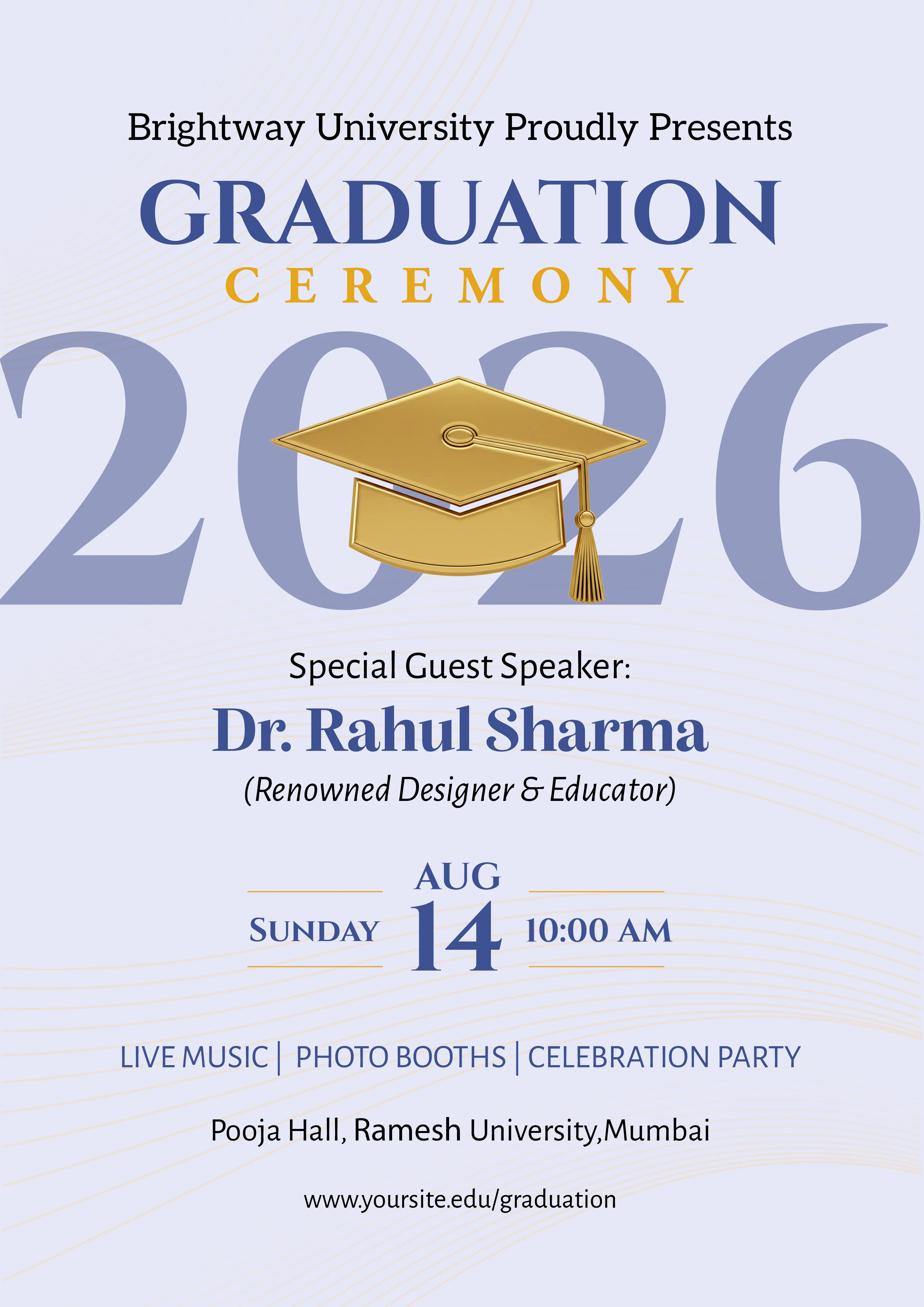 University Graduation Ceremony Template