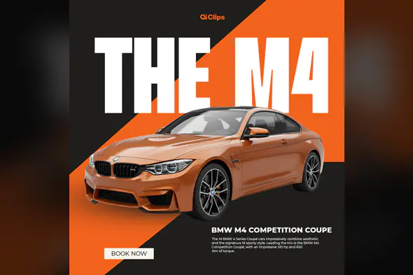 Striking BMW M4 Promotion Template