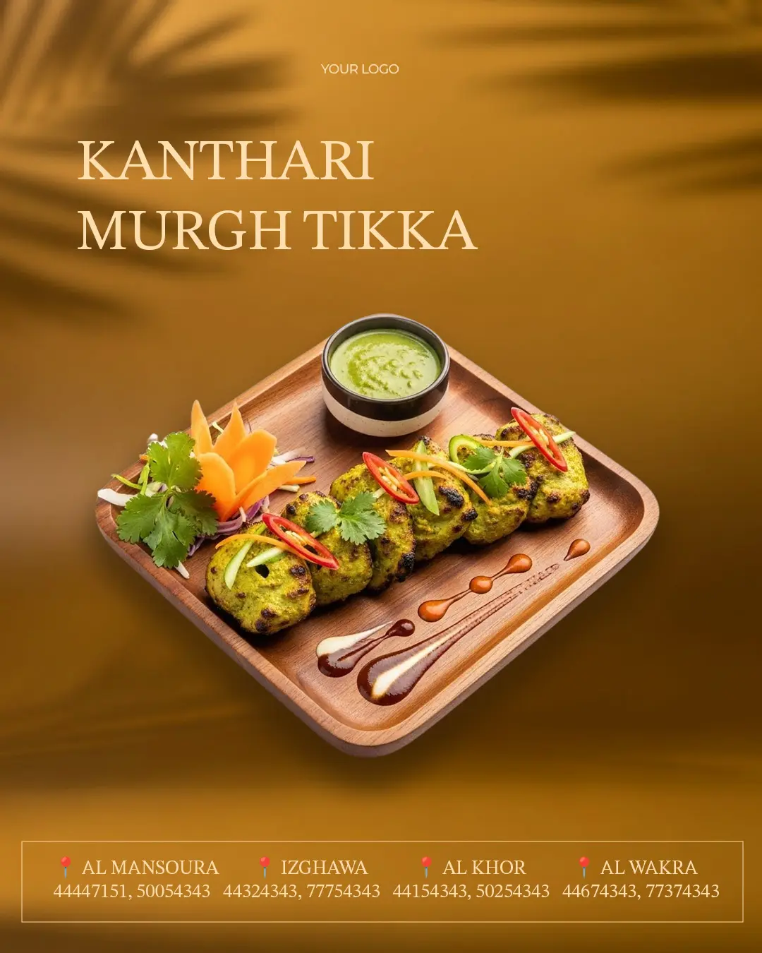 Elegant Indian Food Promotional Template