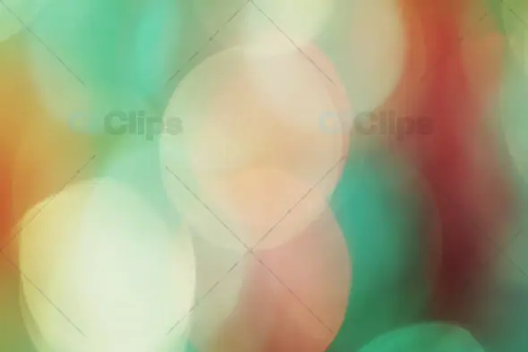 Pastel Green and Red Bokeh Lights for Dreamy Motion Graphics