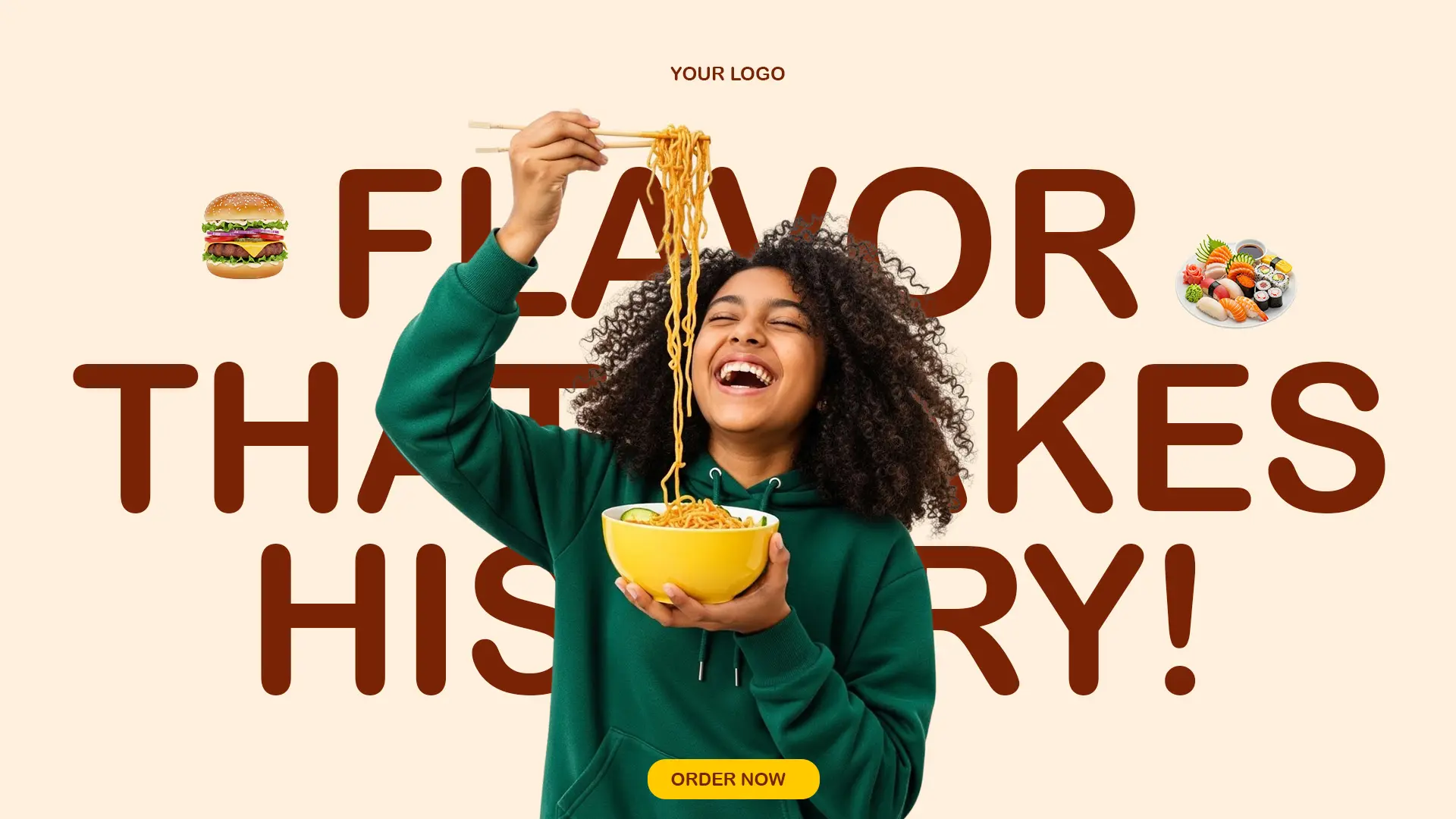 Multi-Cuisine Food Delivery Promo Template