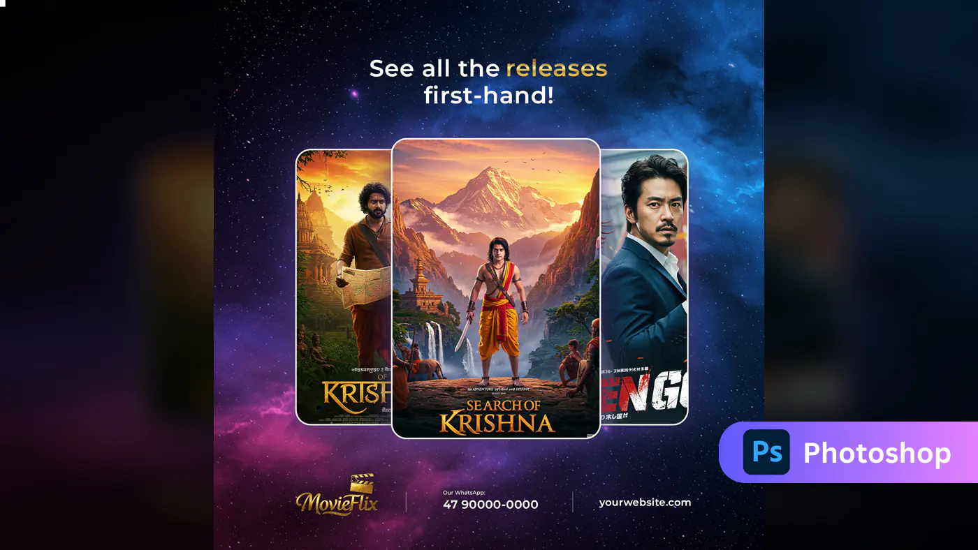 MovieFlix Streaming Service Ad Template