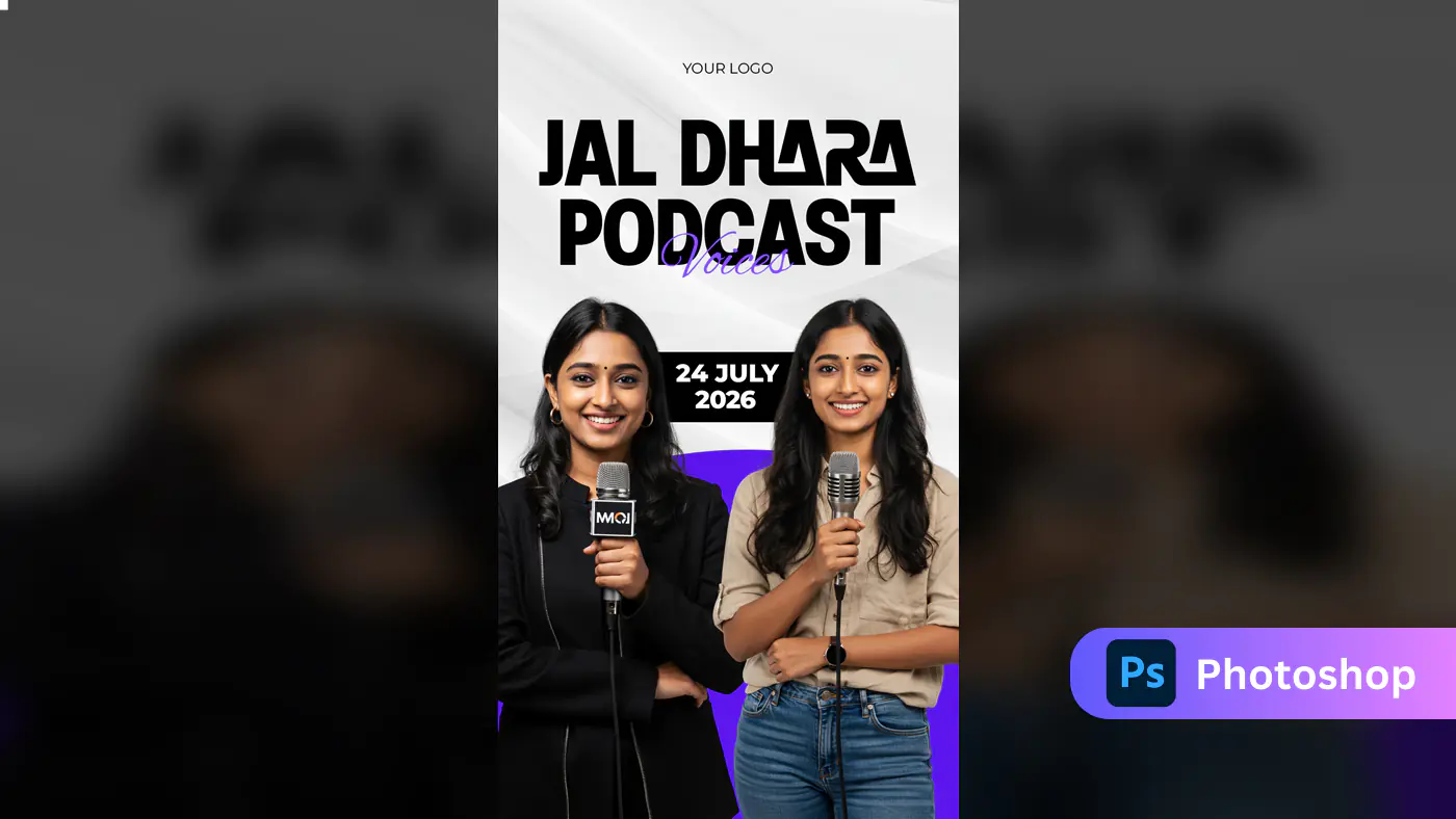 Stylish Podcast Promotional Template