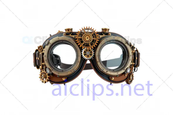 Intricate Steampunk Goggles 3D Model with Gears