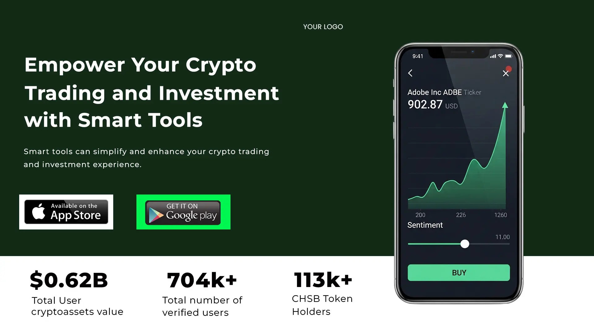 Crypto Trading App Promotional Template