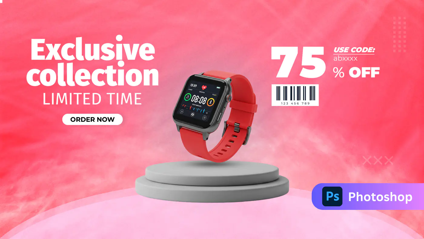 Smartwatch Sale Promotion Template