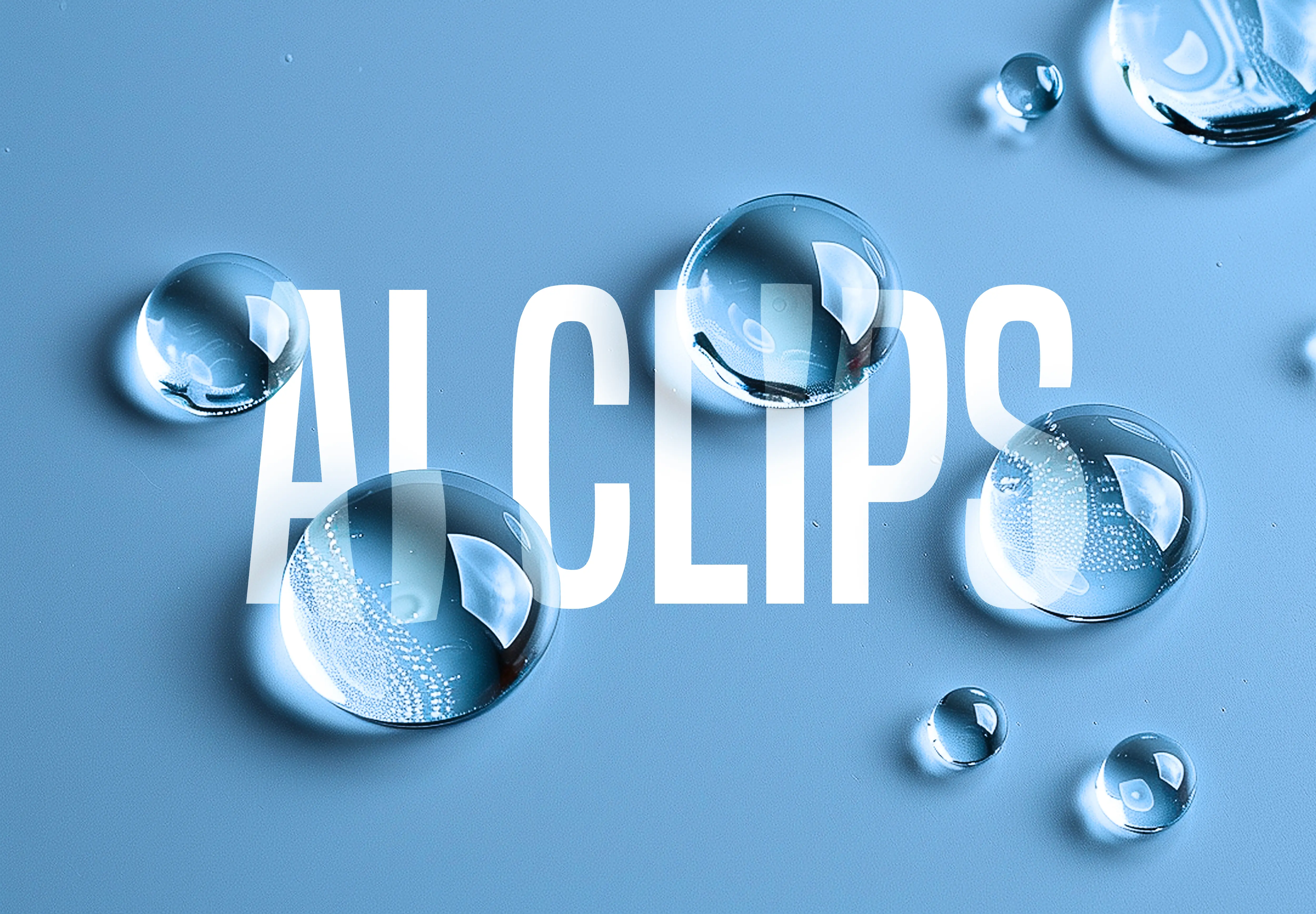 Water Droplet Reflection Text Effect