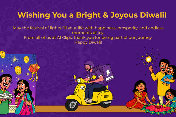 Diwali Celebration Social Media Template