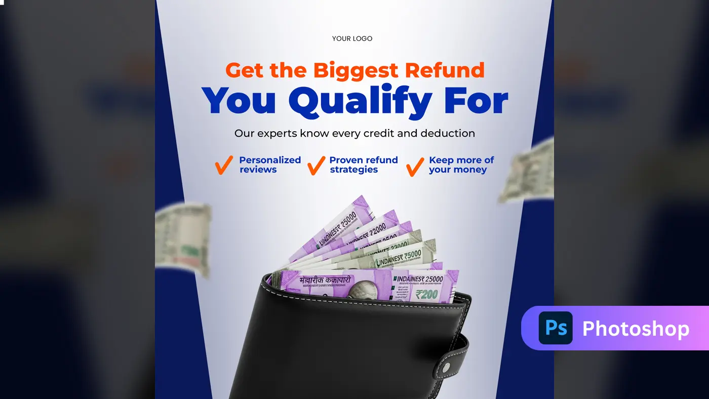 Expert Tax Refund Services Promo Template