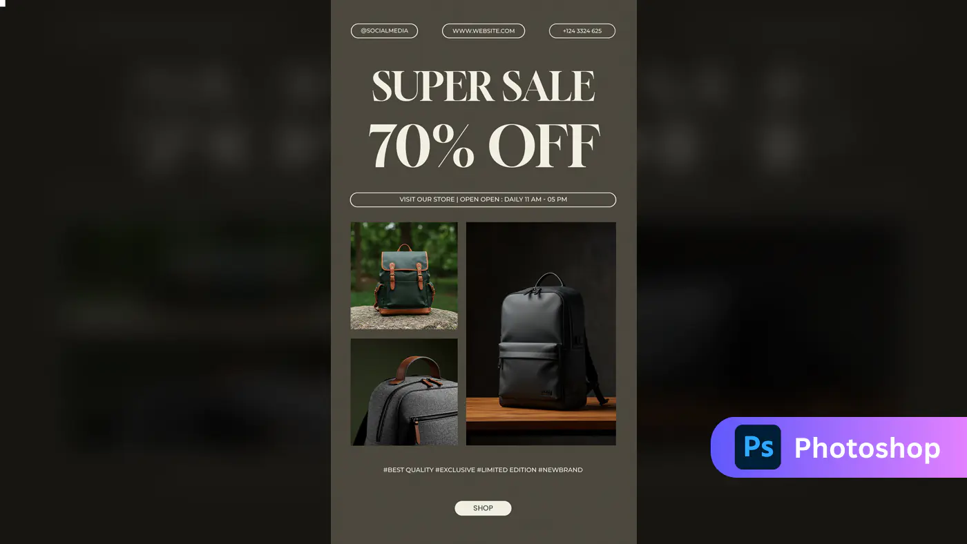 Luxury Bag Super Sale Template