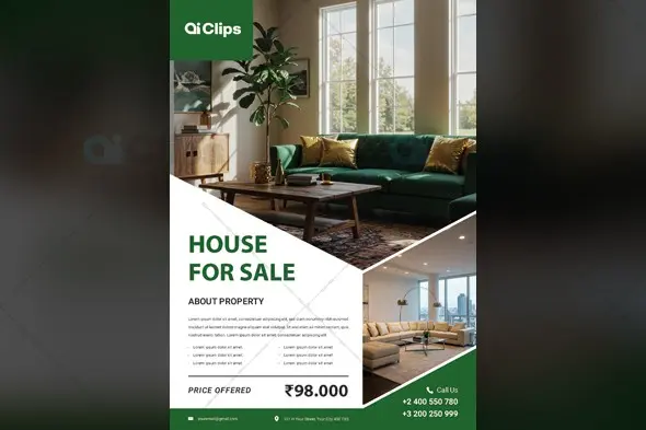 Modern Real Estate Property Sale Flyer Template