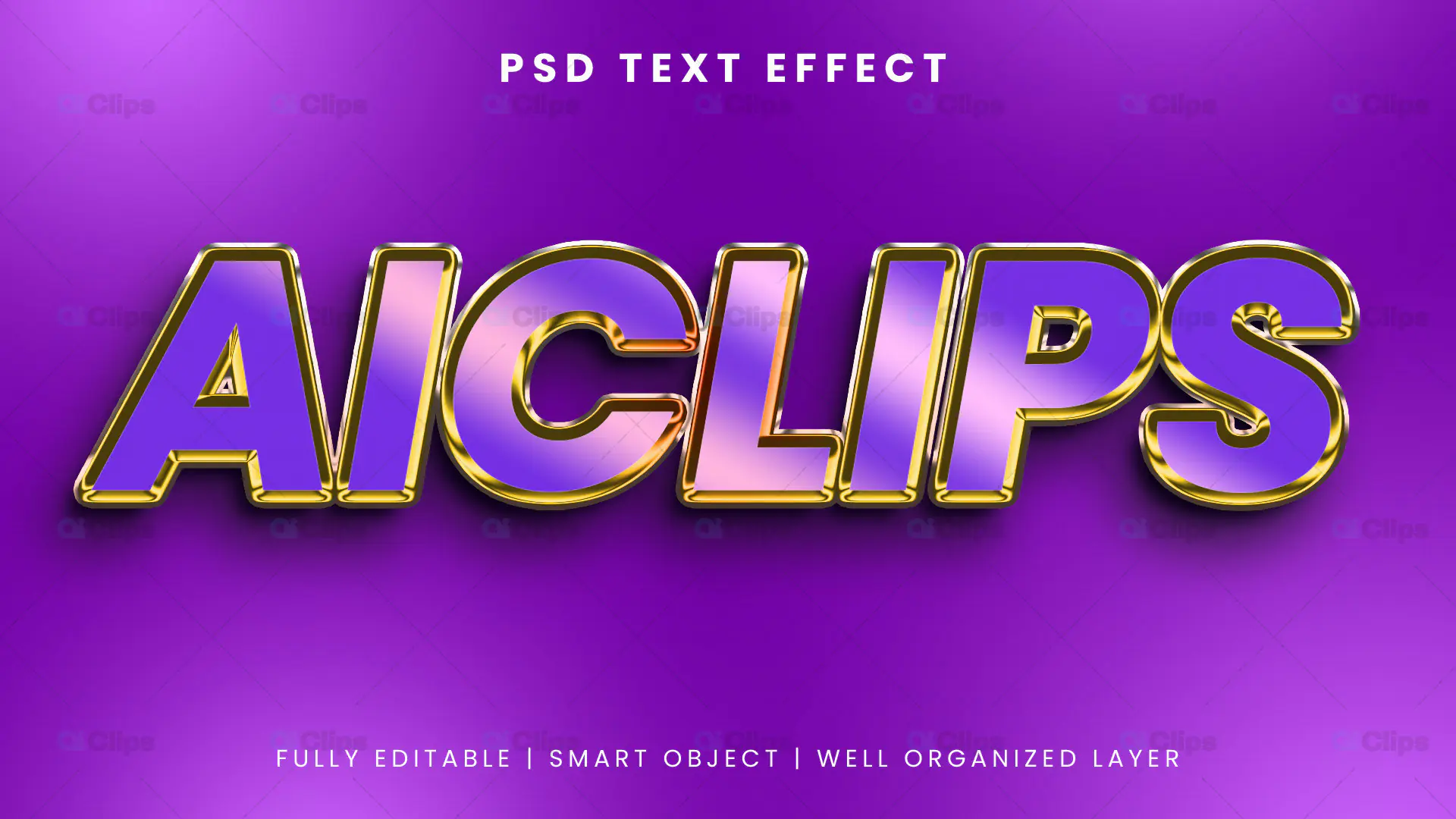 Vibrant Gradient Text Effects PSD