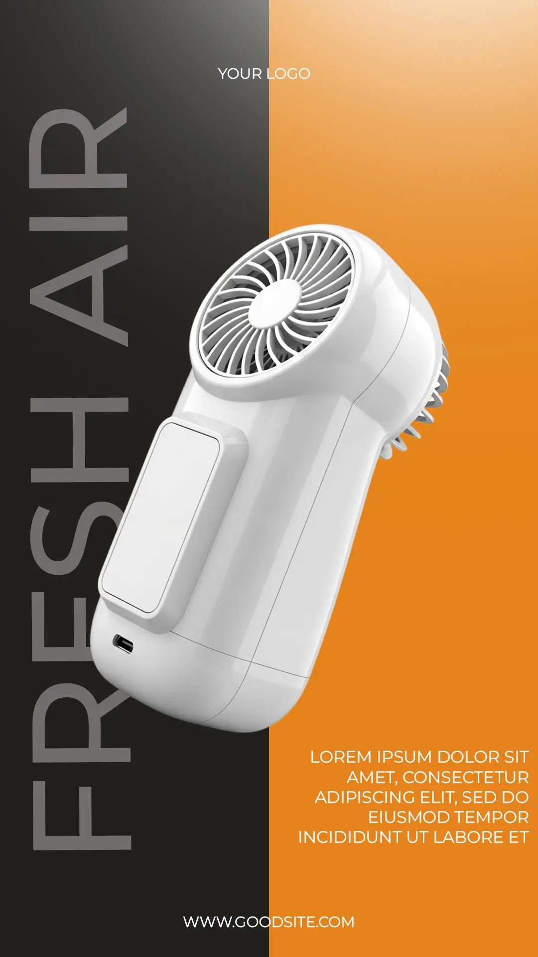 Sleek Handheld Fan Promo Story Template