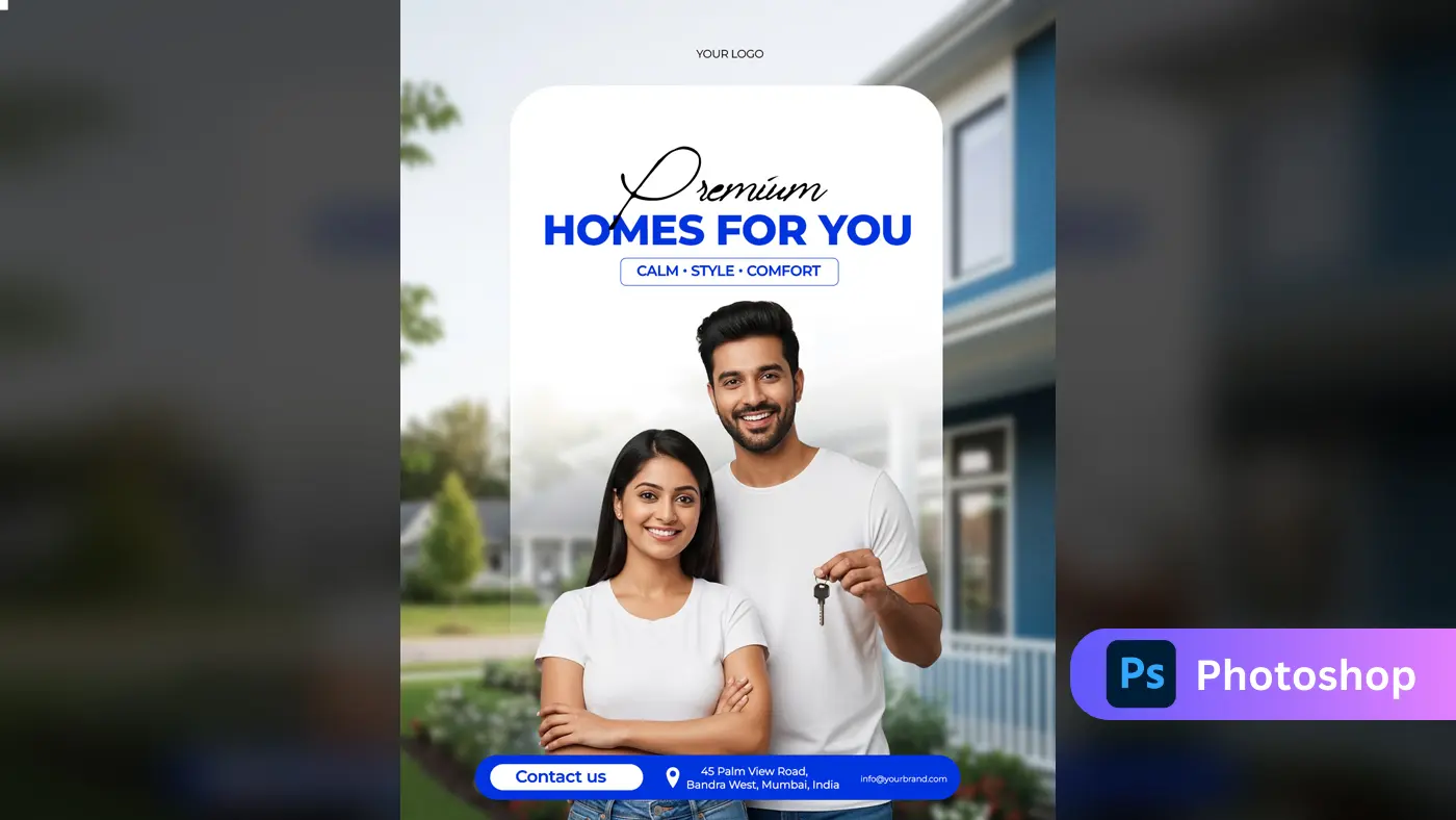 Professional Real Estate Ad Flyer Template