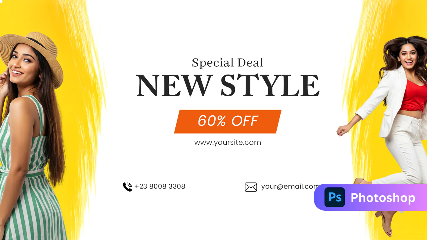 Vibrant Fashion Sale Banner Template