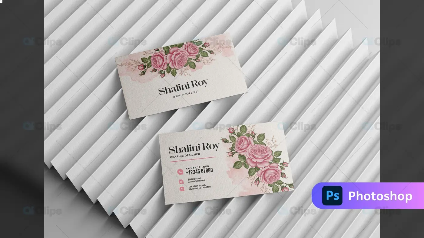 Creative Graphic Designer Business Card Photoshop PSD Template | AIClips