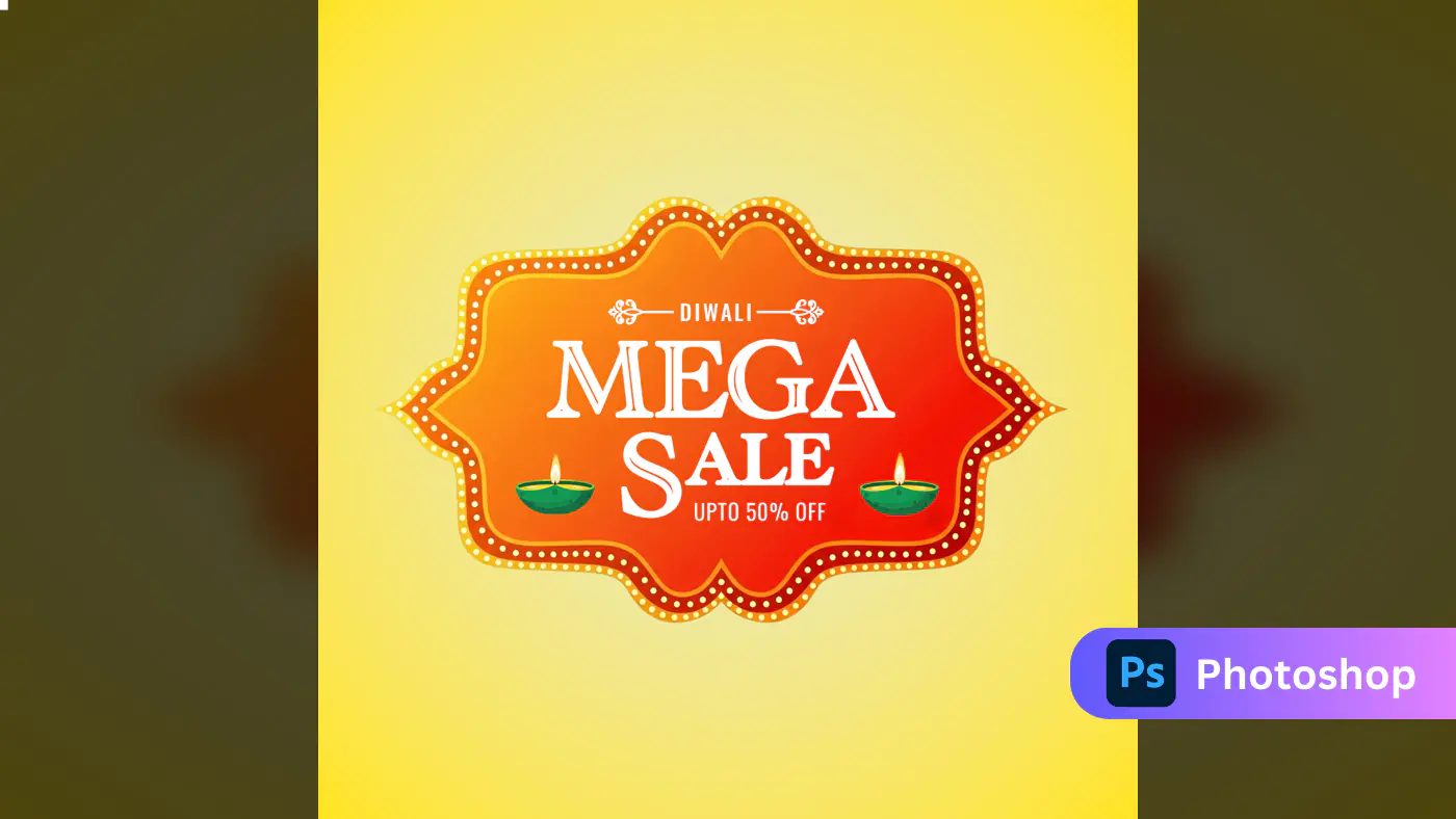 Diwali Mega Sale Banner Template