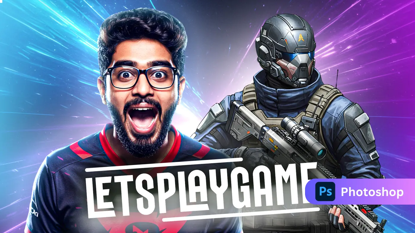 Let’s Play Game YouTube Thumbnail Template