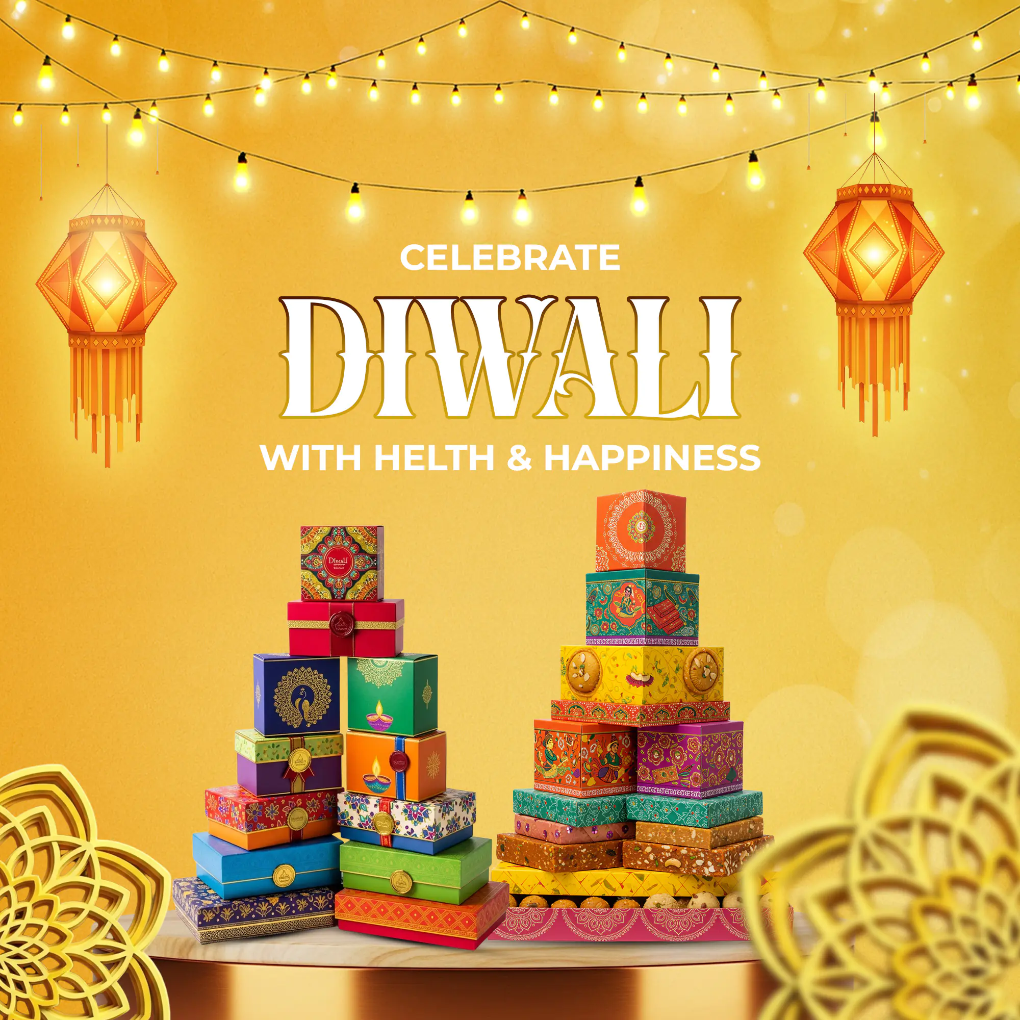 Festive Diwali Gift Box Promotion Template