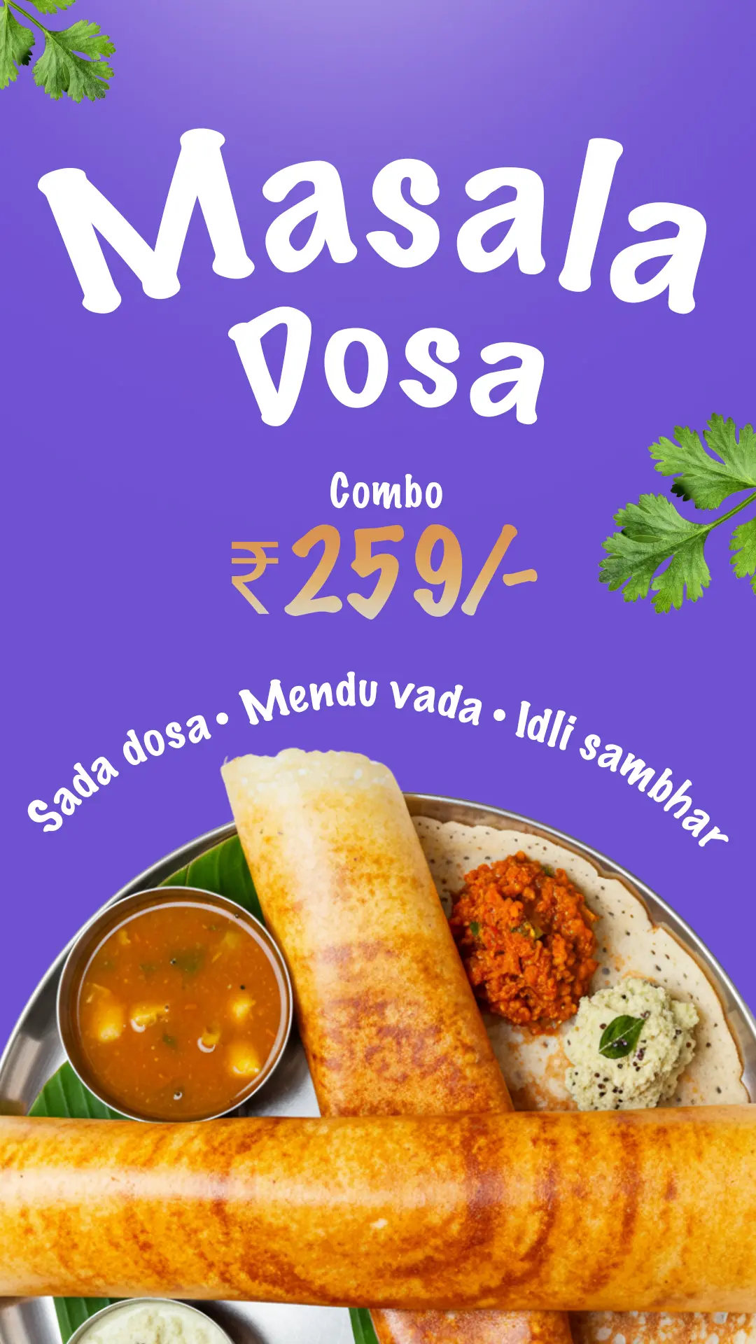 Masala Dosa Combo Templat