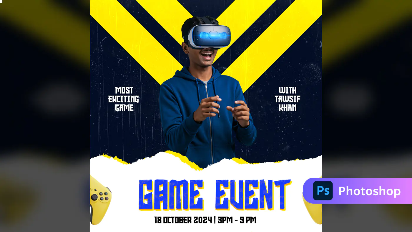 Energetic VR Gaming Event Promo Template
