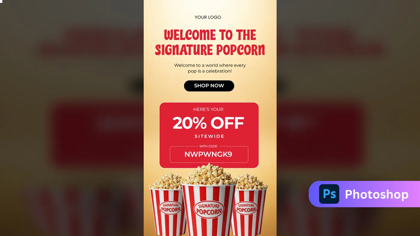 Snack Food Sale & Discount Ad Template