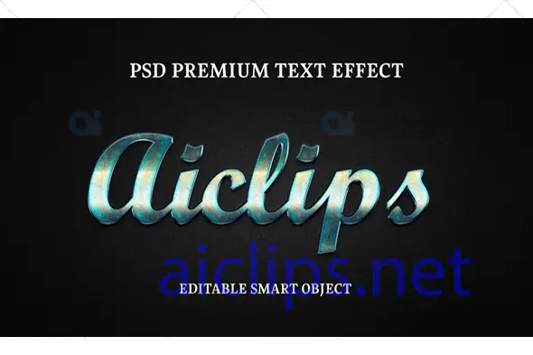 Metallic Premium Text Effect PSD