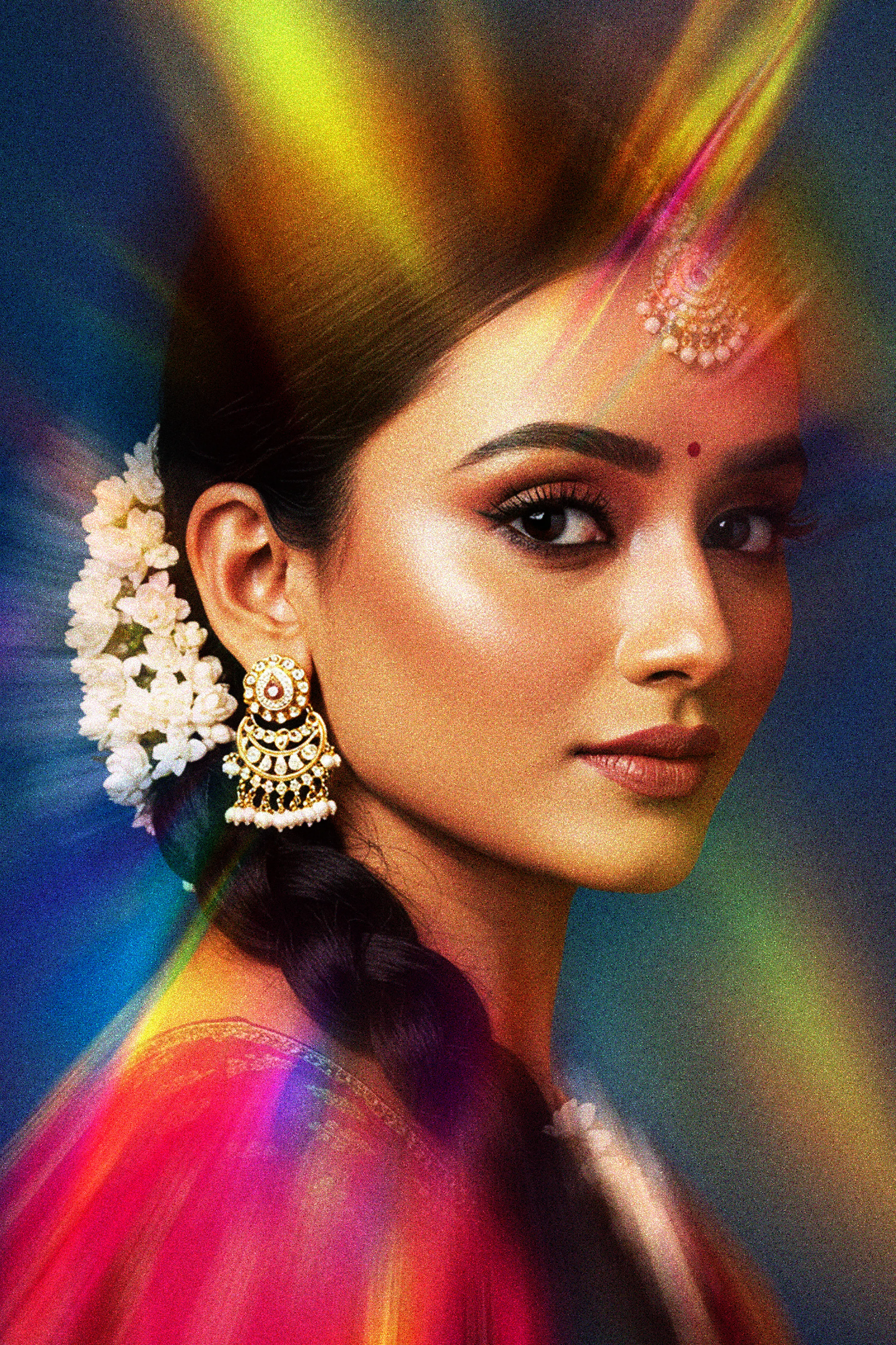 Vibrant Indian Portrait Photoshop Template for Creatives
