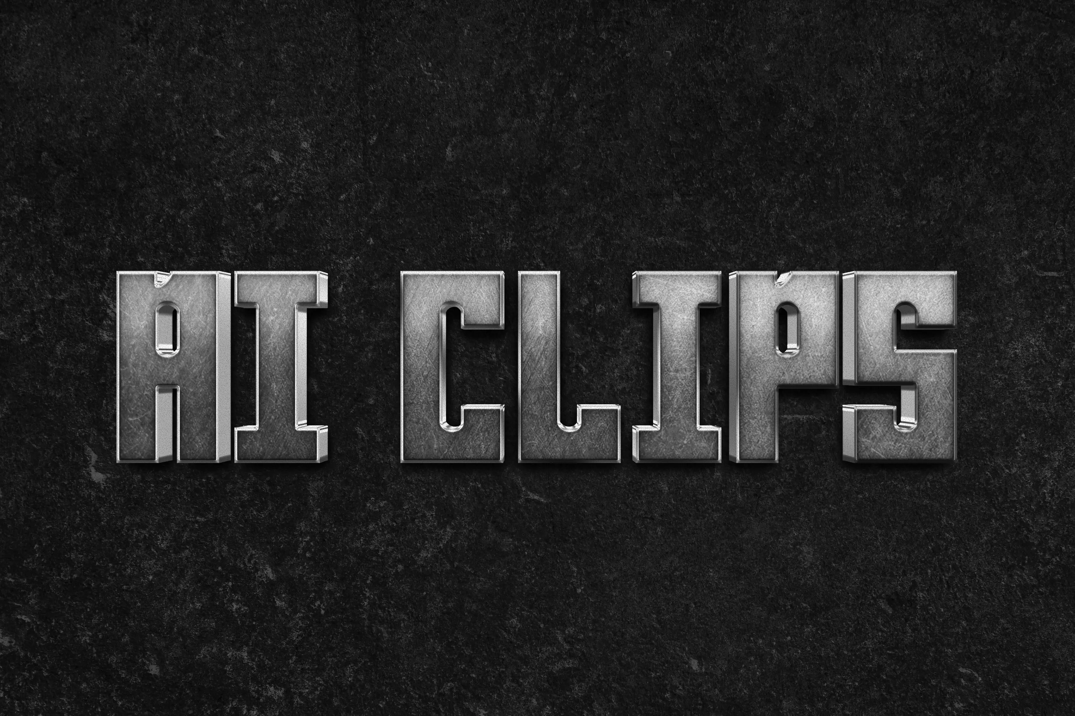Steel Block Text Effect