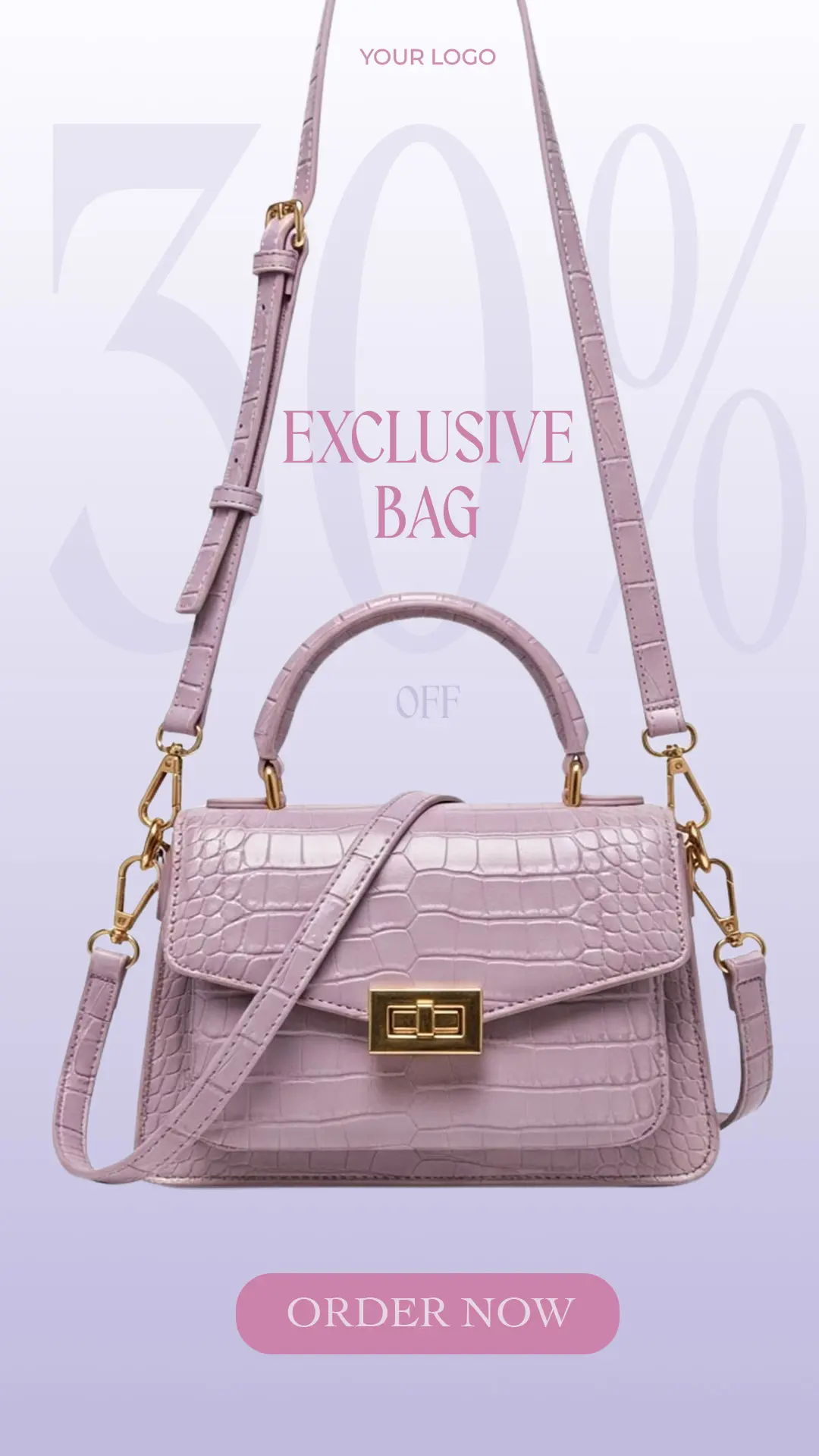 Luxury Handbag Sale Promo Template