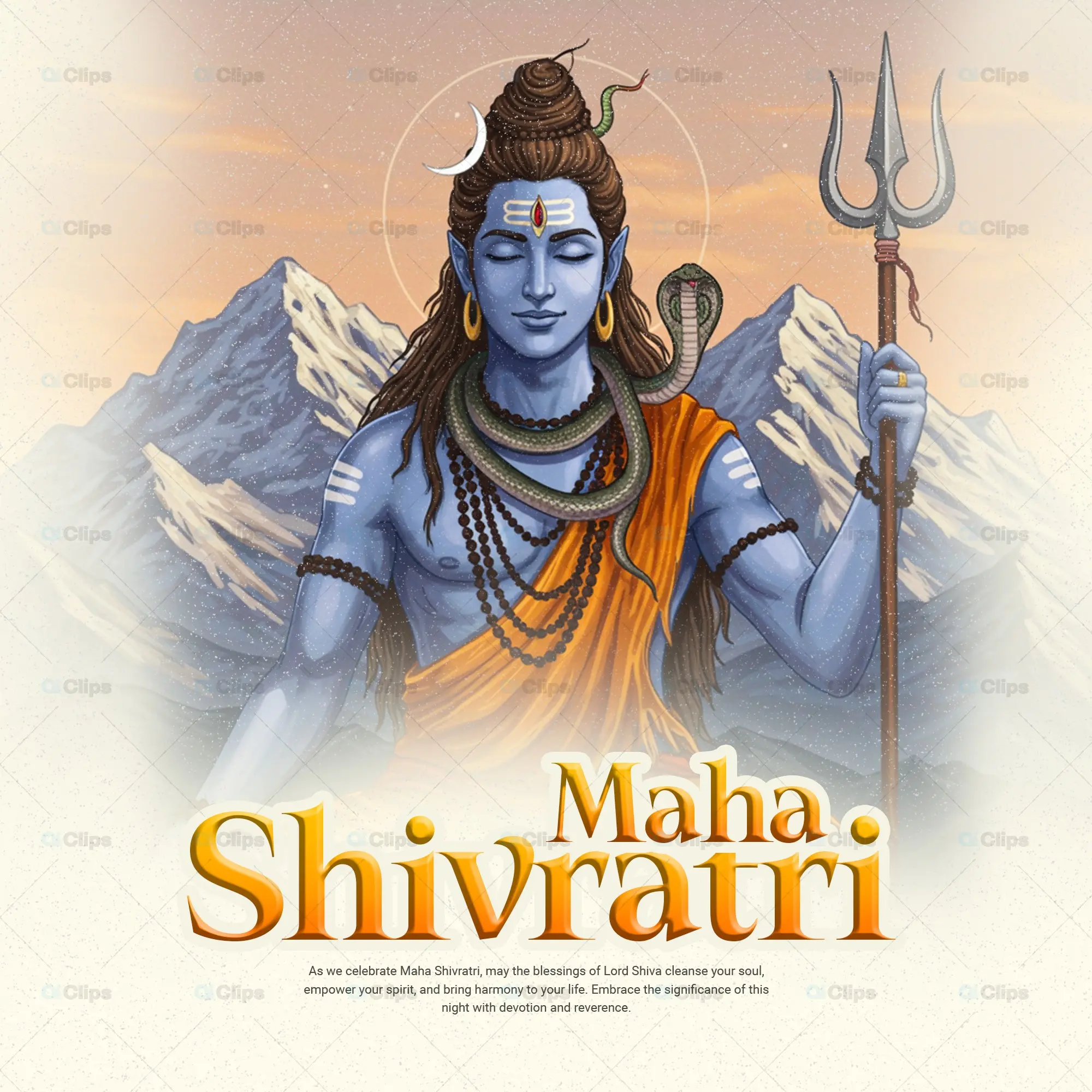 Maha Shivratri Divine Celebration PSD Template