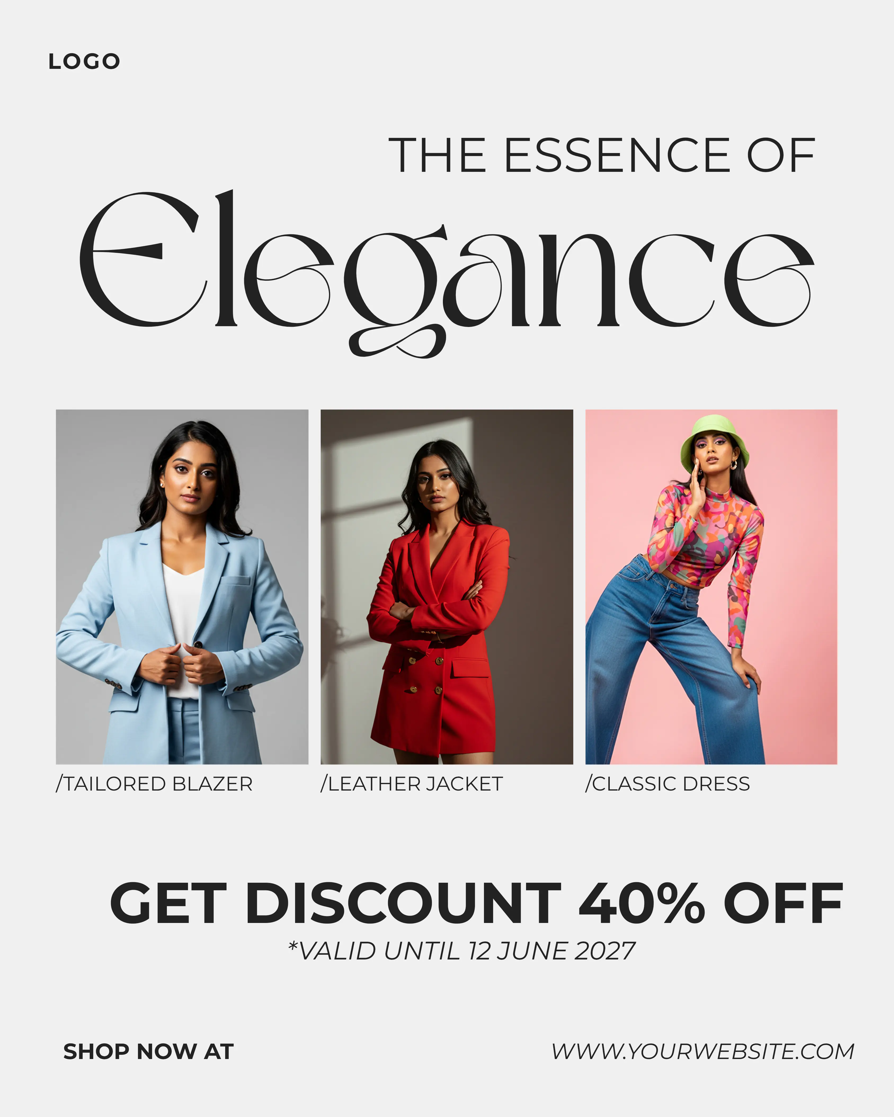 Elegant Fashion Sale Promotional Template