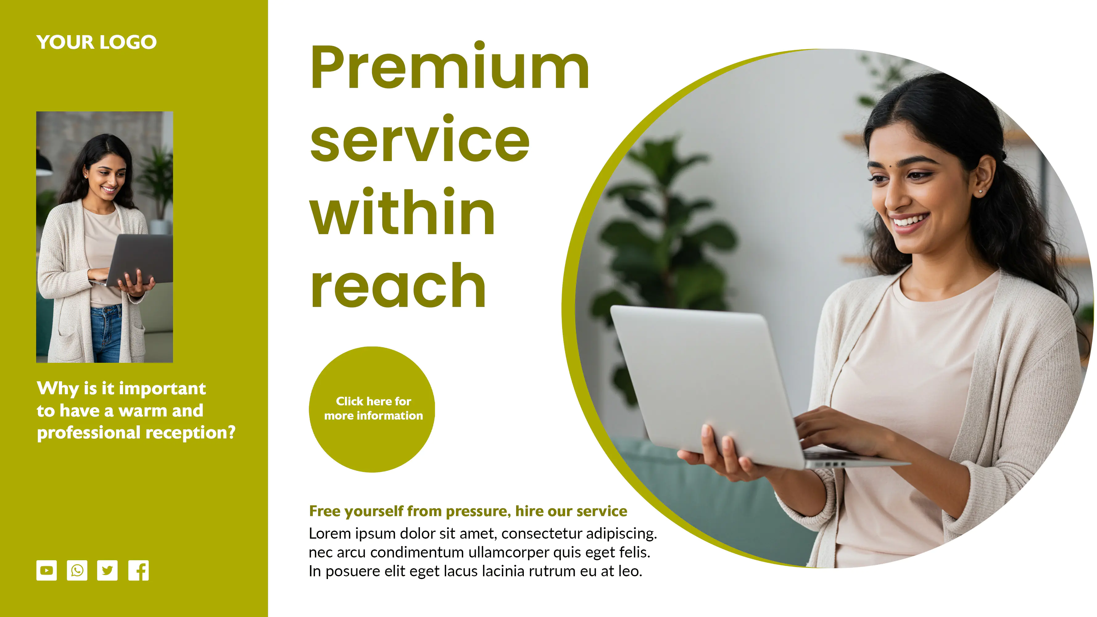 Premium Service Marketing Template