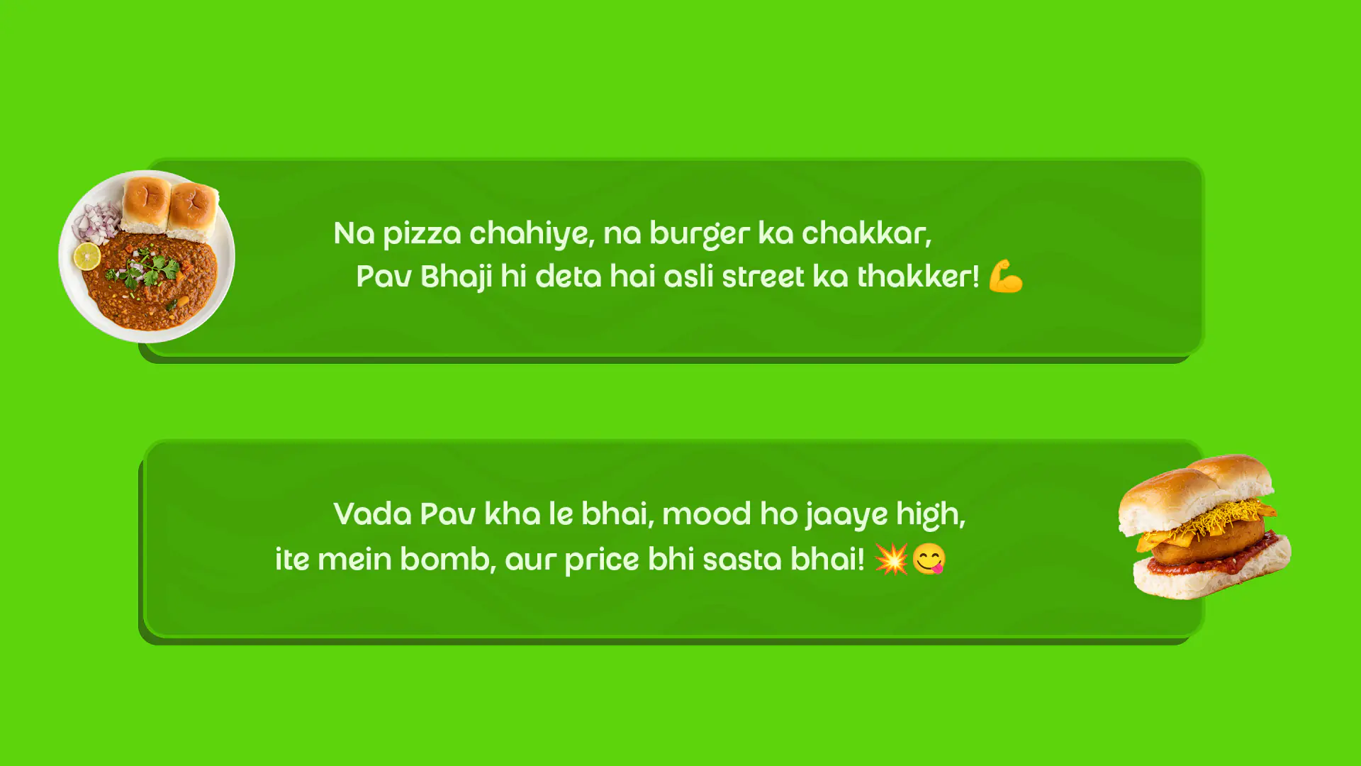 Pav Bhaji & Vada Pav Design for Menus and Promotions Template