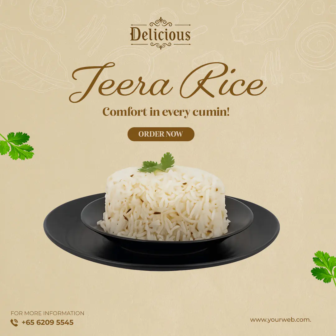 Jeera Rice Promotion Template
