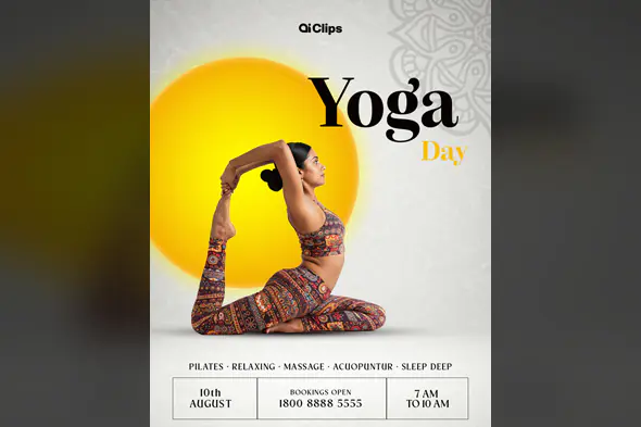 Yoga Day Event Promotion Template