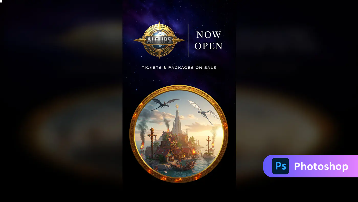 Fantasy Theme Park Promotion Template