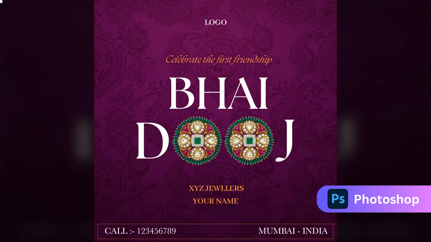 Premium Bhai Dooj Jewelry Promotion Template