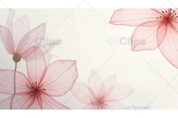 Translucent Pink Petals Floral Art