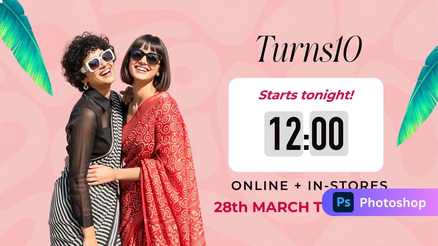 Fashion Anniversary Sale Ad Post