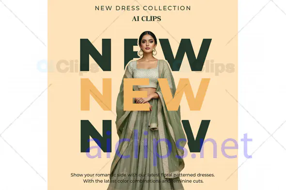 New Dress Collection PSD Template